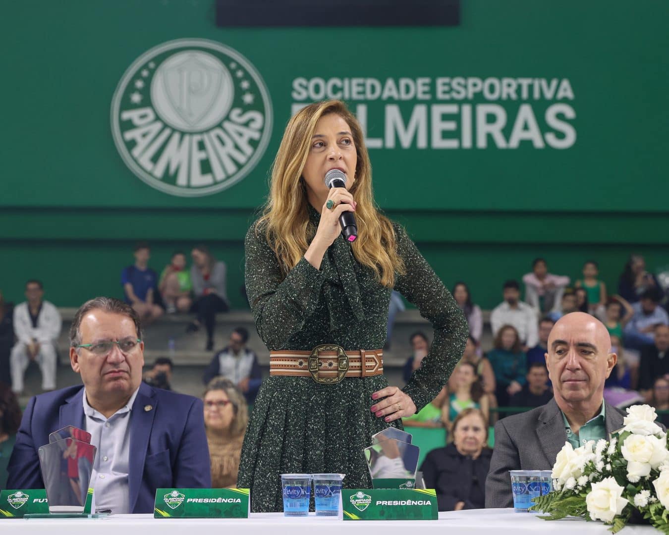 Leila Pereira, presidente do Palmeiras (Foto: Fabio Menotti/Palmeiras/by Canon)
