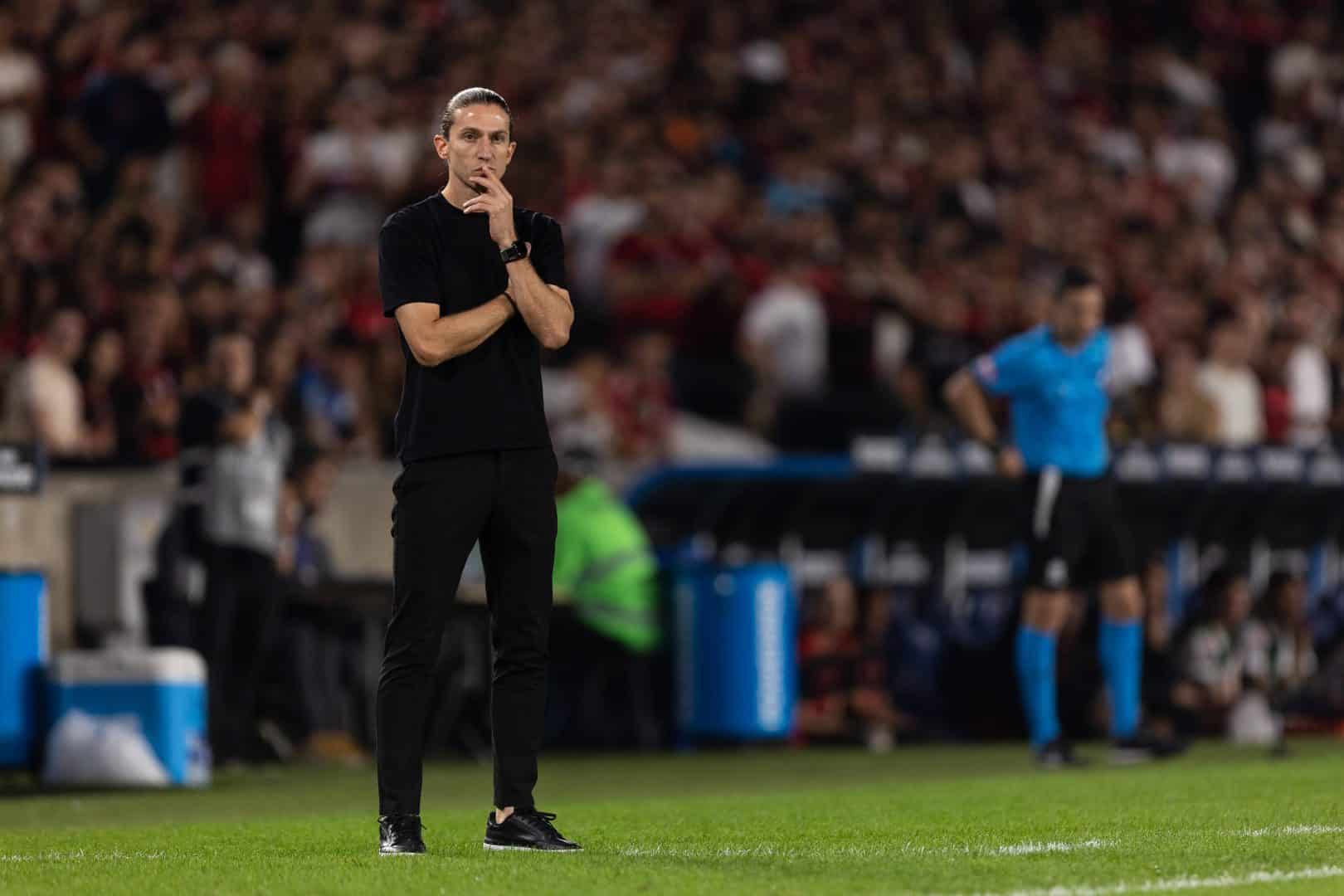 Filipe Luís durante Flamengo 1 x 0 Inter