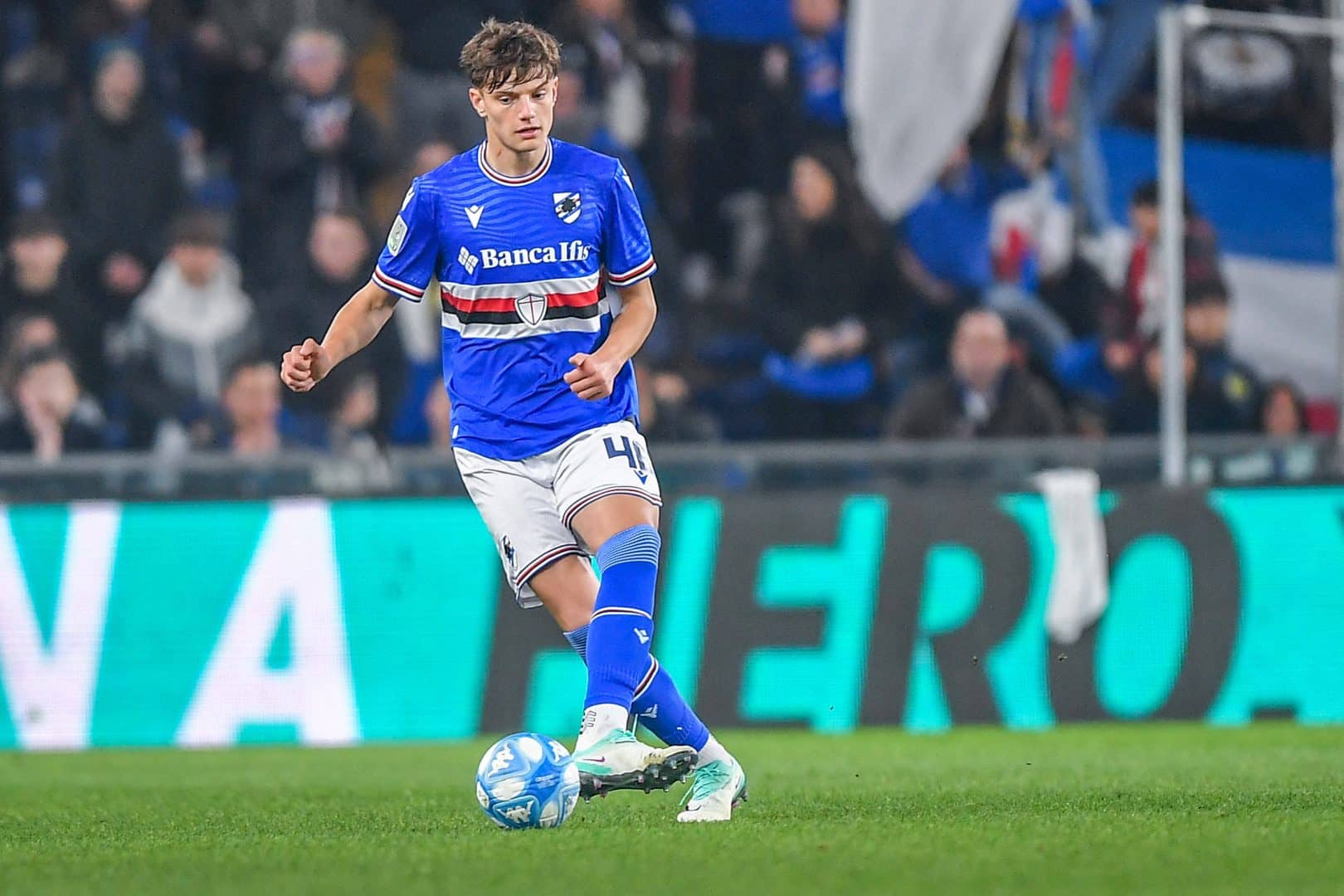 Italian soccer Serie B match – UC Sampdoria vs Modena FC Giovanni Leoni (Sampdoria) during UC Sampdoria vs Modena FC, It