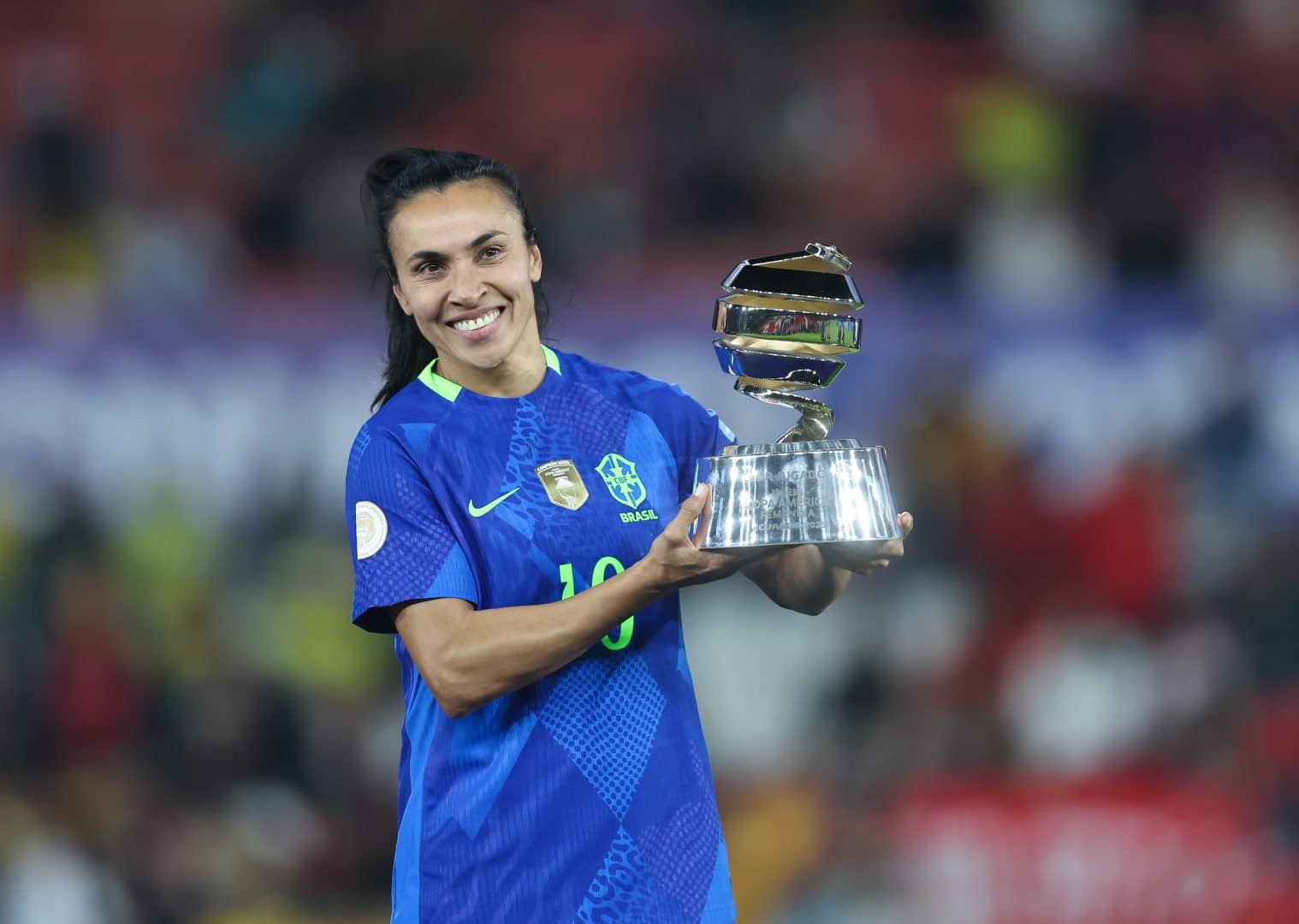 Marta é eleita melhor jogadora da Copa América (Foto: Lívia Villas Boas / CBF)