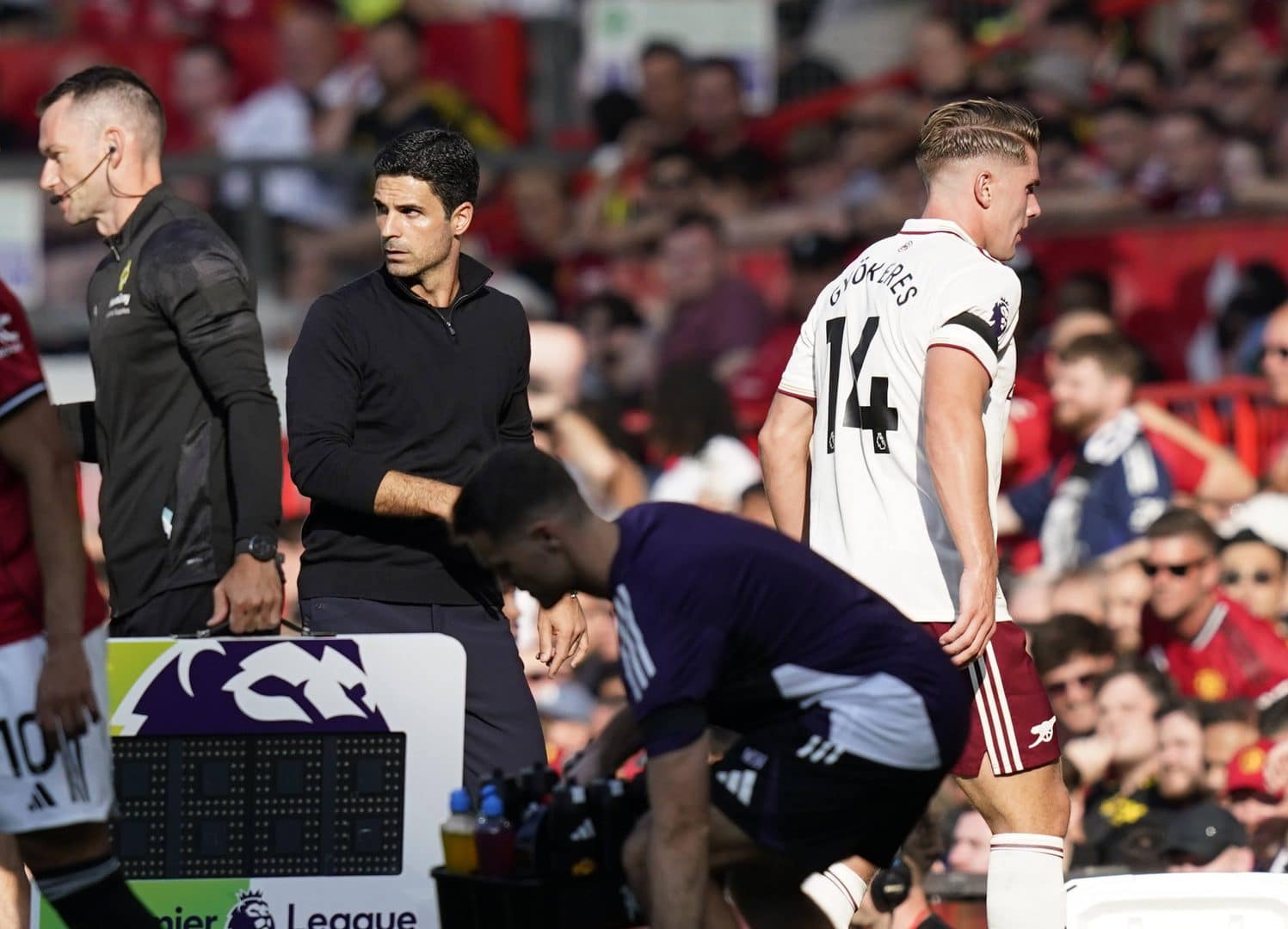 Mikel Arteta substitui Gyökeres no Arsenal (Foto: Imago)