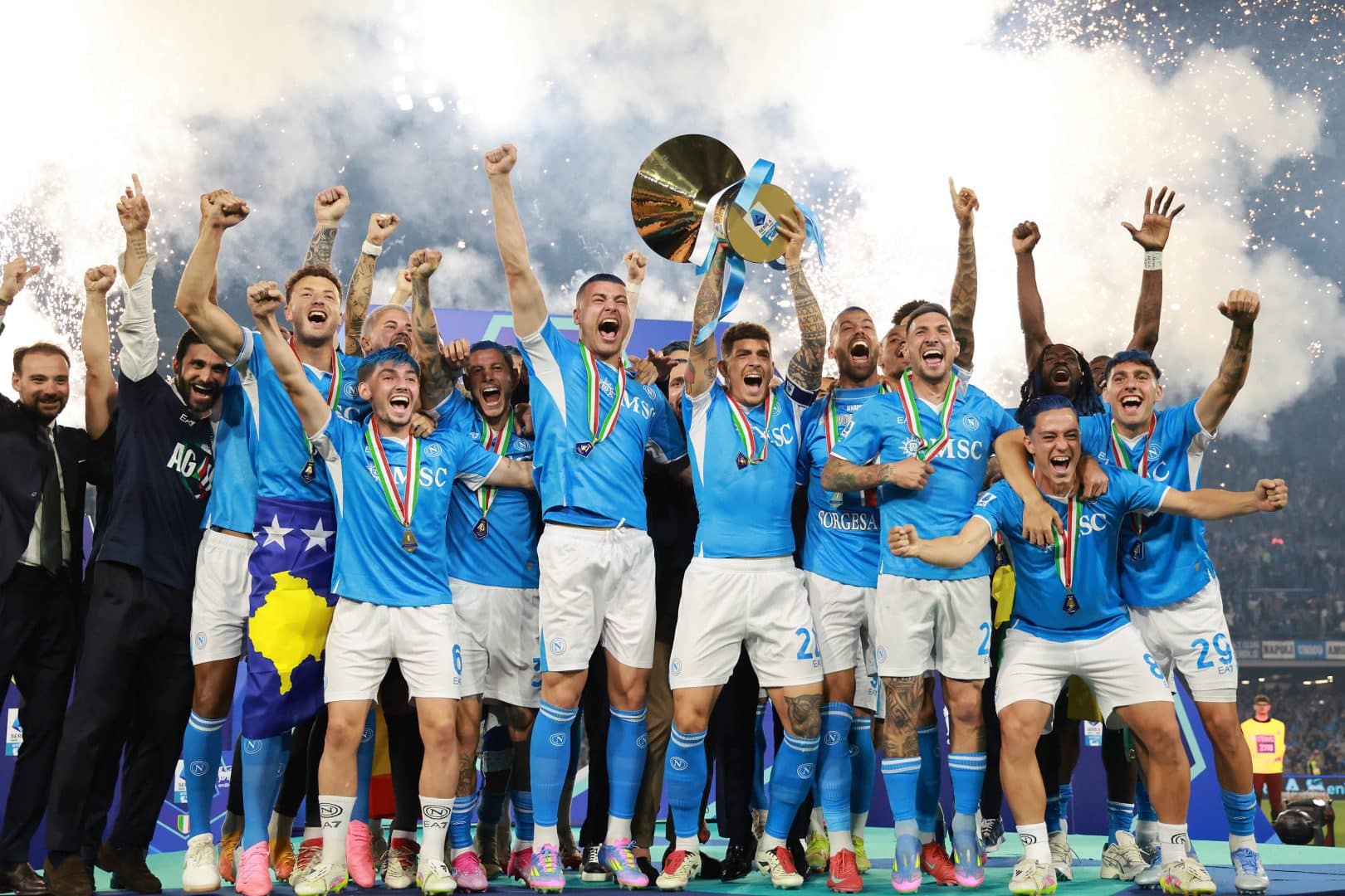 Napoli é o atual campeão da Serie A italiana