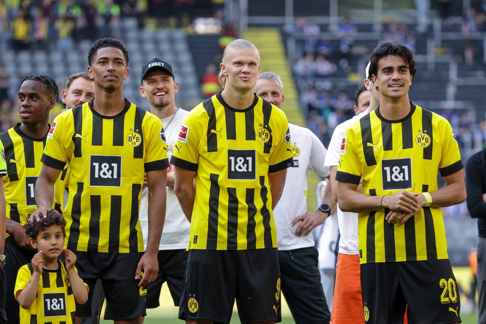 14.05.2022, Fussball, Saison 2021/2022, 1. Bundesliga, 34. Spieltag, Borussia Dortmund – Hertha BSC Berlin, v. l. Jude B