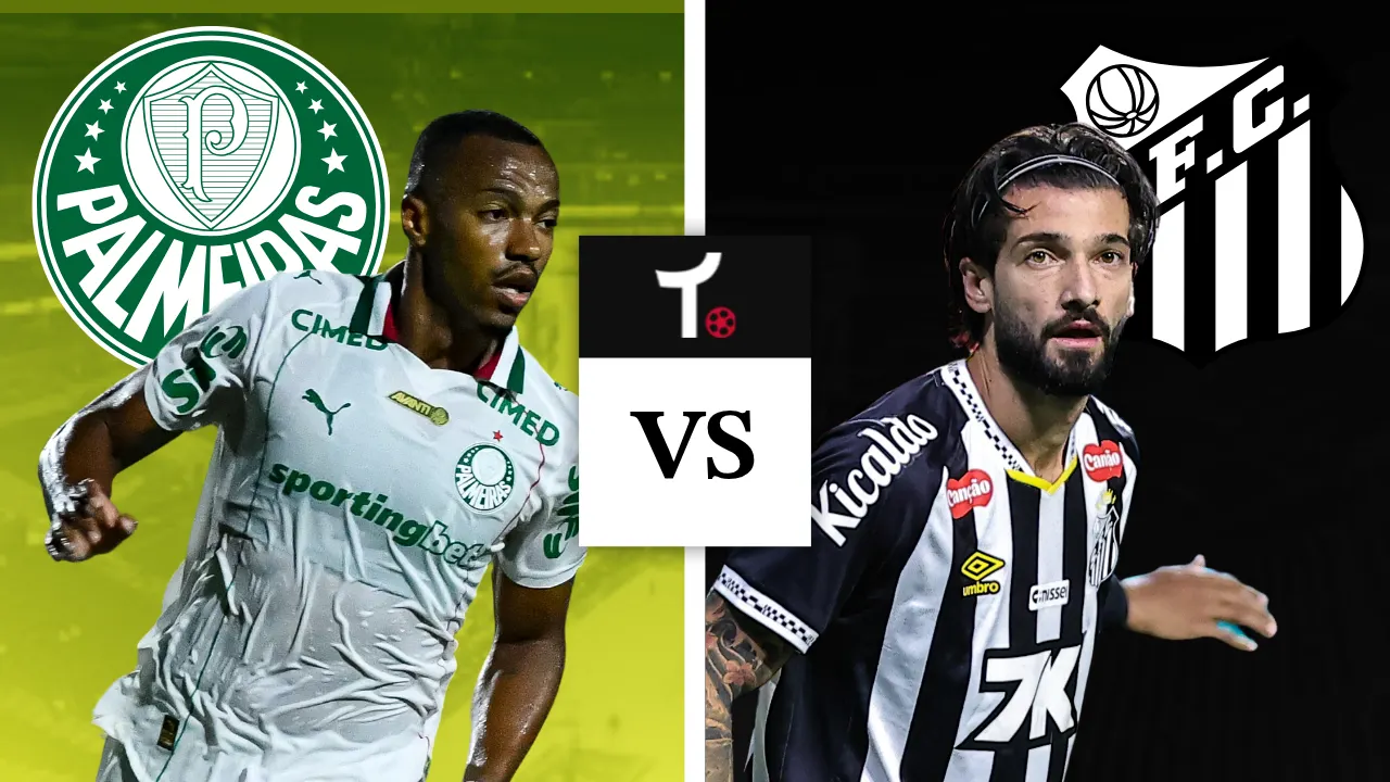 Palmeiras x Santos: onde assistir, horário e prováveis escalações