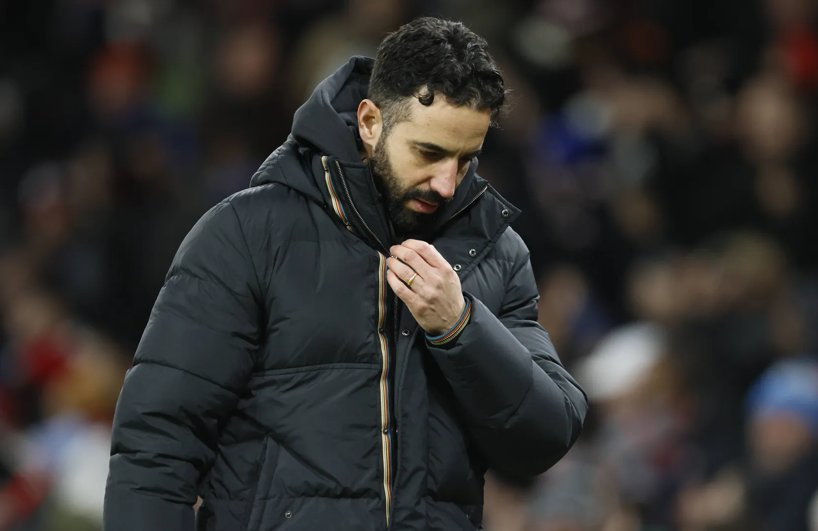 R&uacute;ben Amorim, t&eacute;cnico do Manchester United