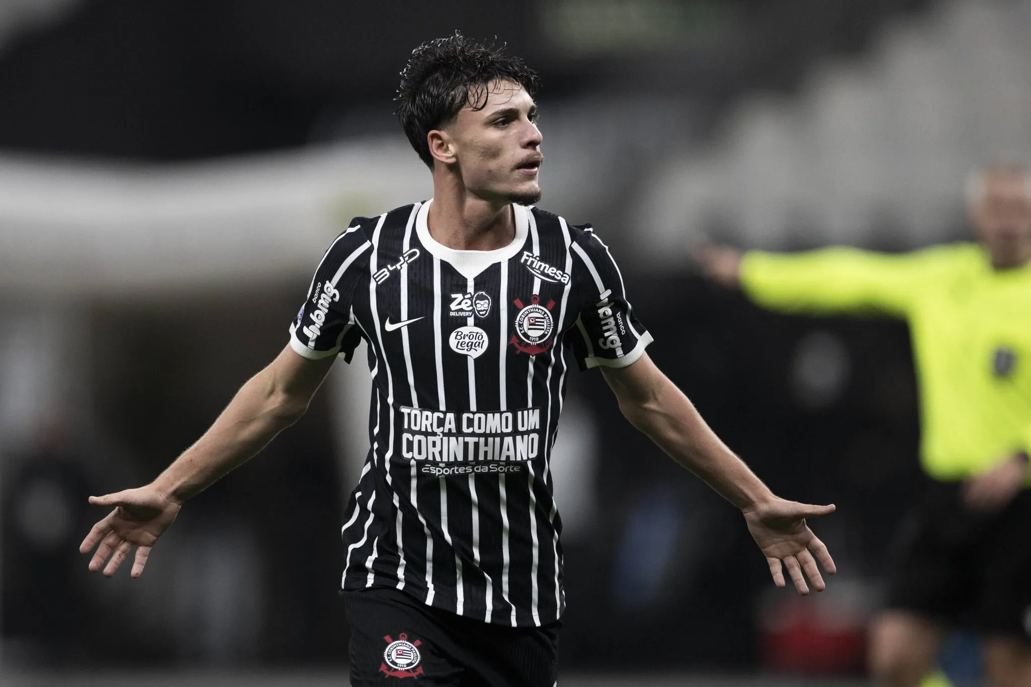 Breno Bidon comemora gol do Corinthians