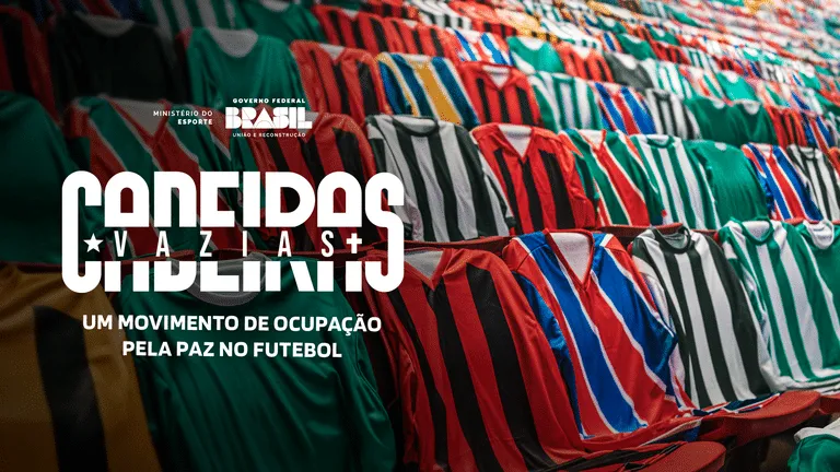 "Cadeiras Vazias", movimento nacional de combate &agrave; viol&ecirc;ncia no futebol. Foto: Divulga&ccedil;&atilde;o