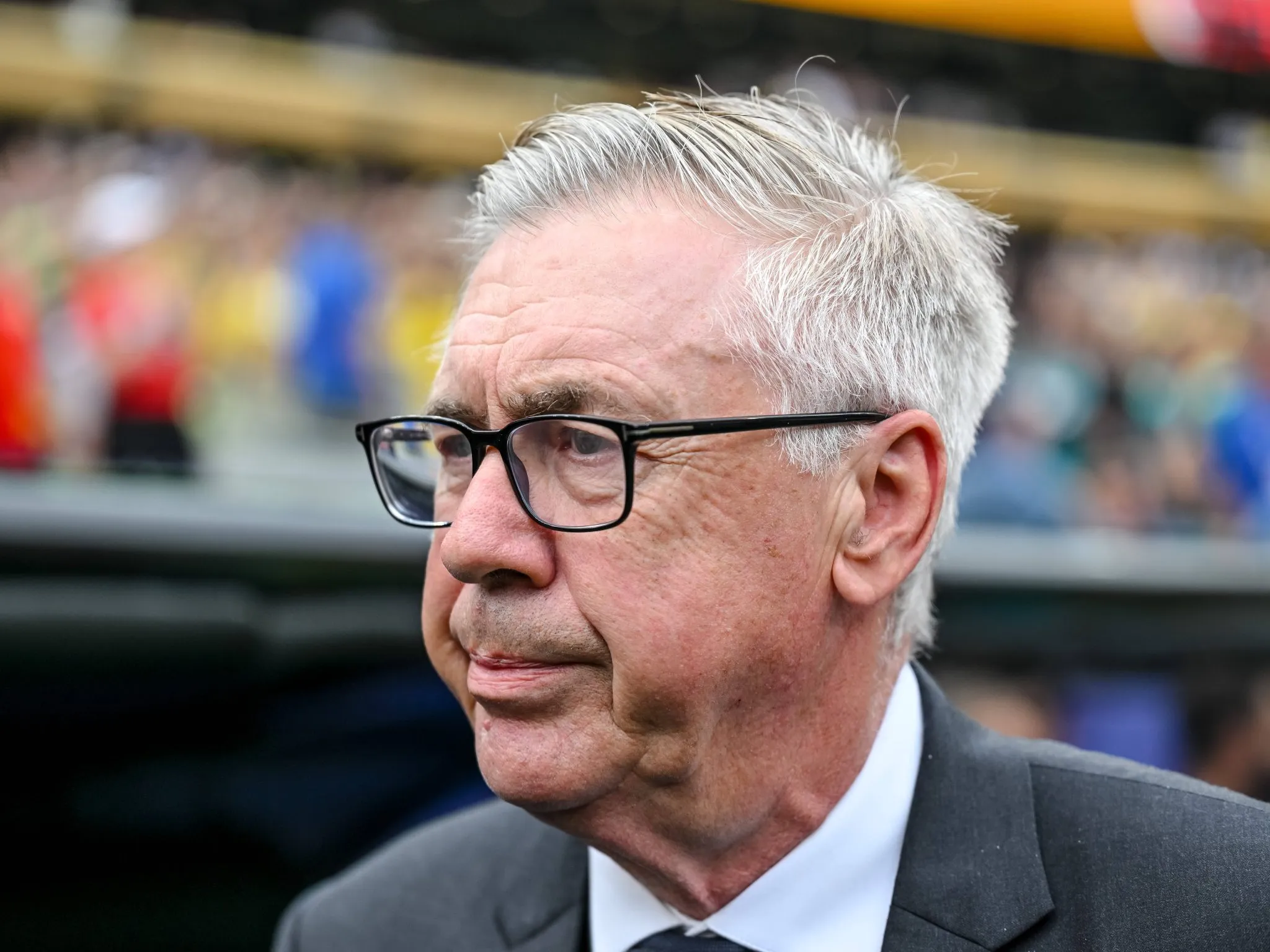 Carlo Ancelotti em Brasil x Noruega na Copa do Mundo