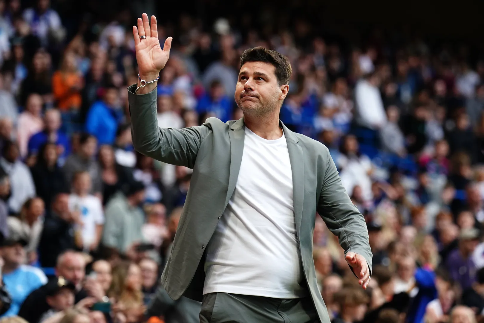 Pochettino durante amistoso da Soccer Aid World XI FC