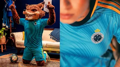 Ap&oacute;s doze anos, camisa do Cruzeiro volta a ter escudo e Tr&iacute;plice Coroa