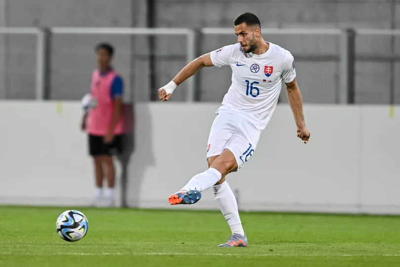 Foto: (IconSport) - David Hancko, da Eslov&aacute;quia