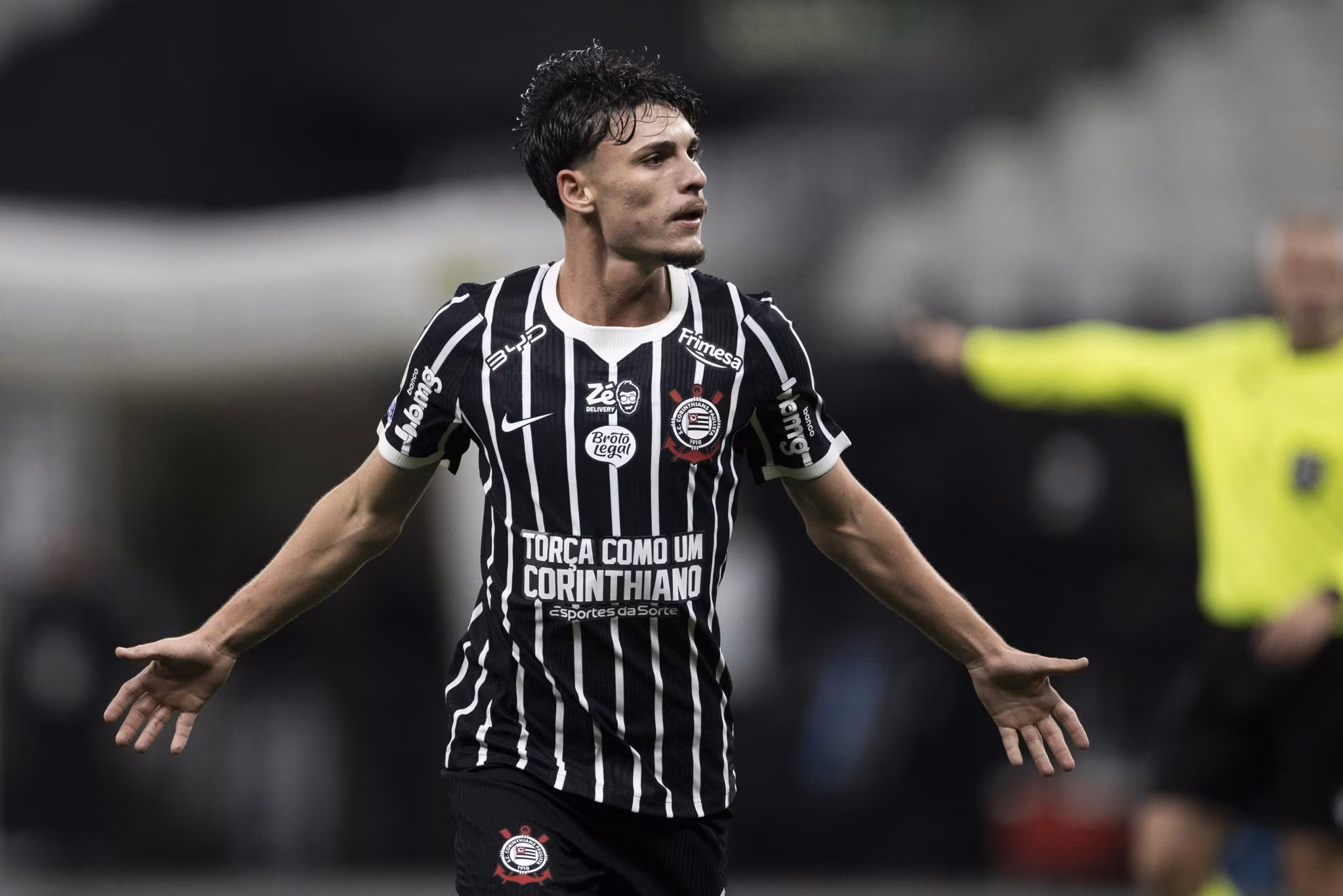 Breno Bidon comemora gol do Corinthians