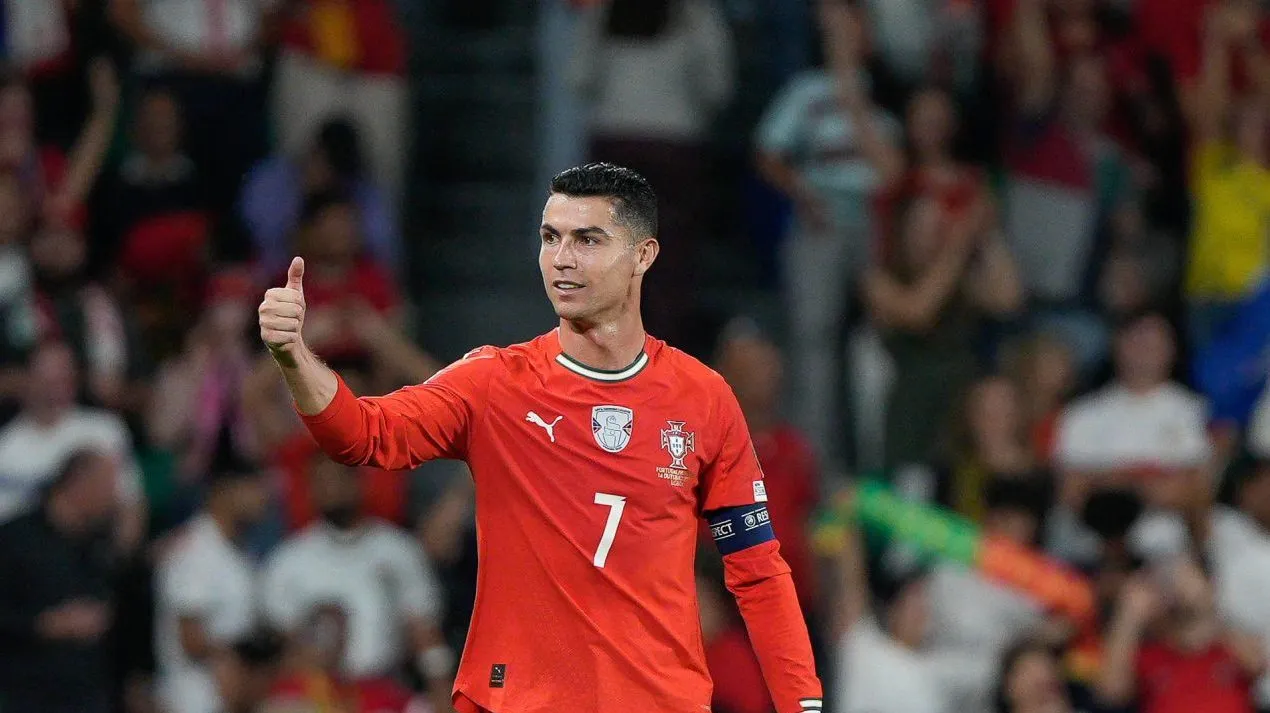 Cristiano Ronaldo em partida de Portugal