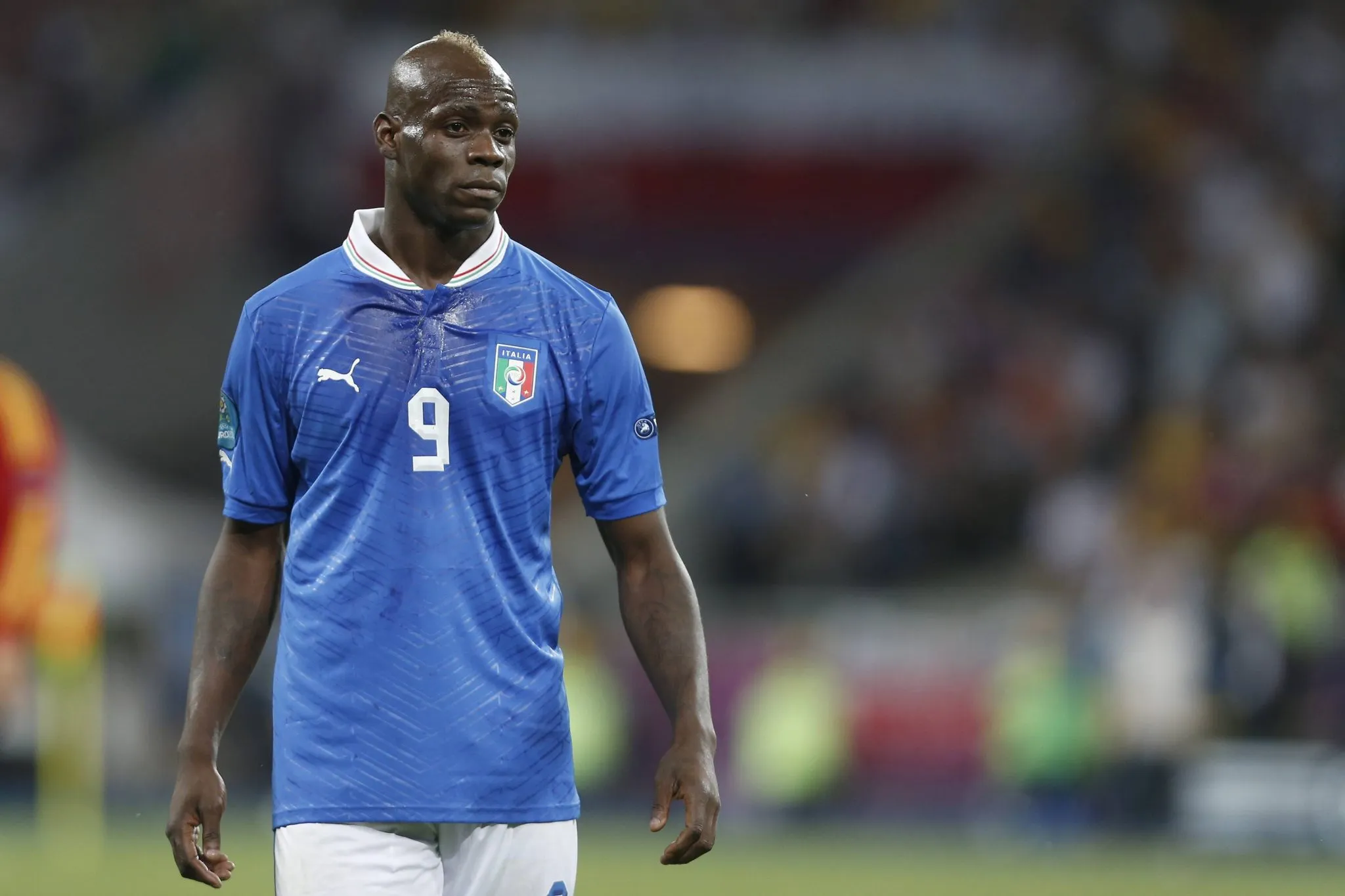 Mario Balotelli pela sele&ccedil;&atilde;o italiana durante Eurocopa de 2012 (Foto: IMAGO / ANP)
