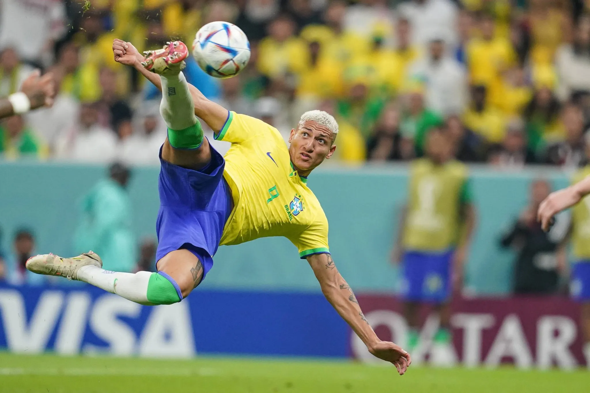 Richarlison foi um camisa 9 mais tradicional para o Brasil em 2022