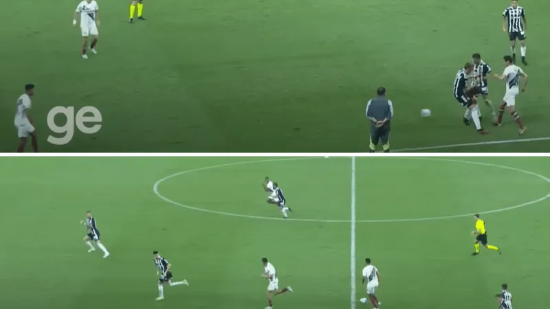 Lance de erro na press&atilde;o do Atl&eacute;tico contra o Fluminense