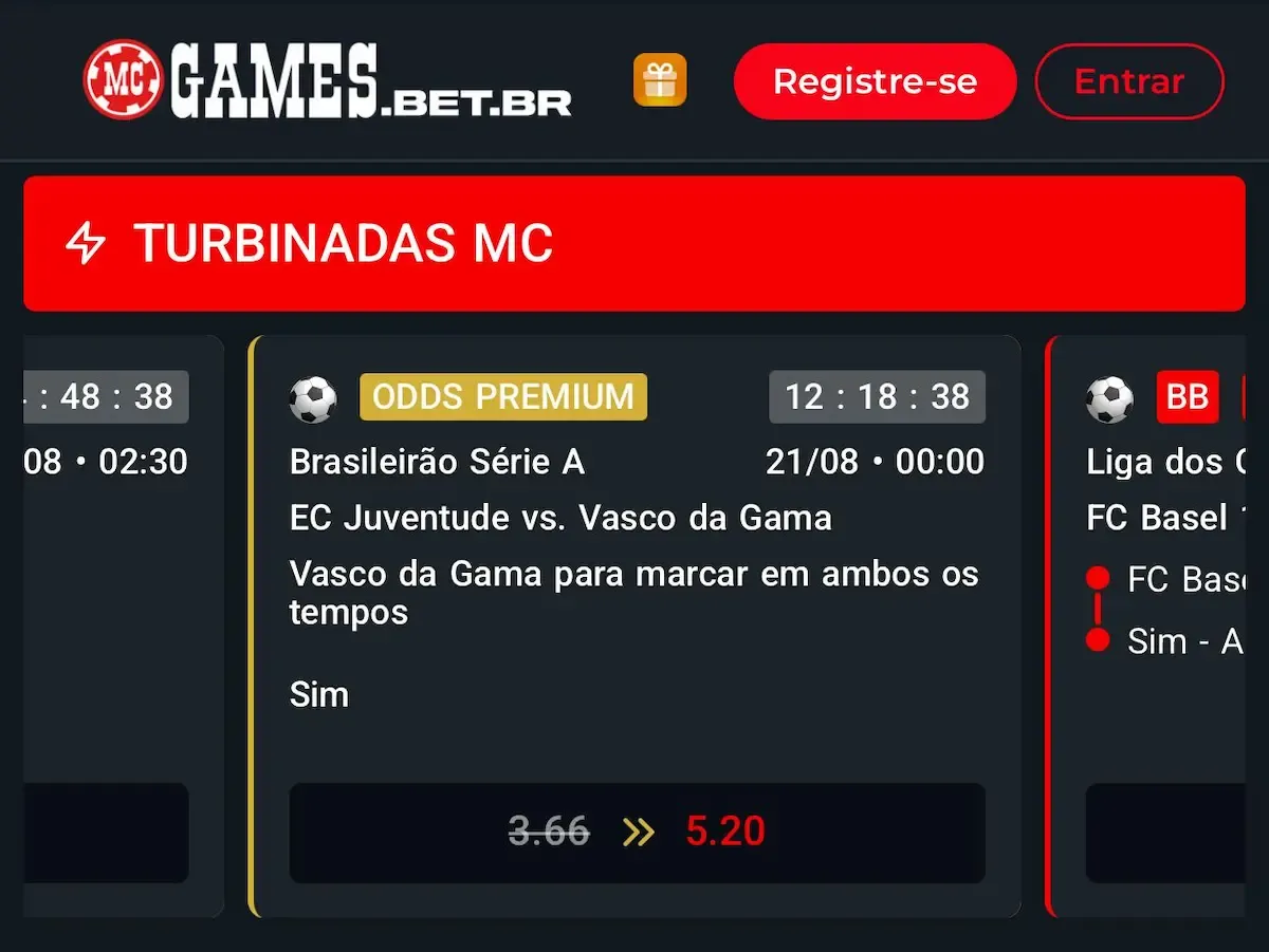 Odds turbinadas no site da MC Games &eacute; uma alternativa &agrave; Claro Bet Apostas
