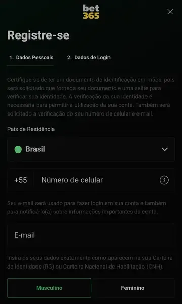 bet365 cadastro: guia completo para criar sua conta em 2026