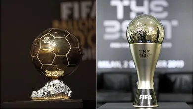 As diferen&ccedil;as entre Bola de Ouro x The Best, as premia&ccedil;&otilde;es individuais da temporada