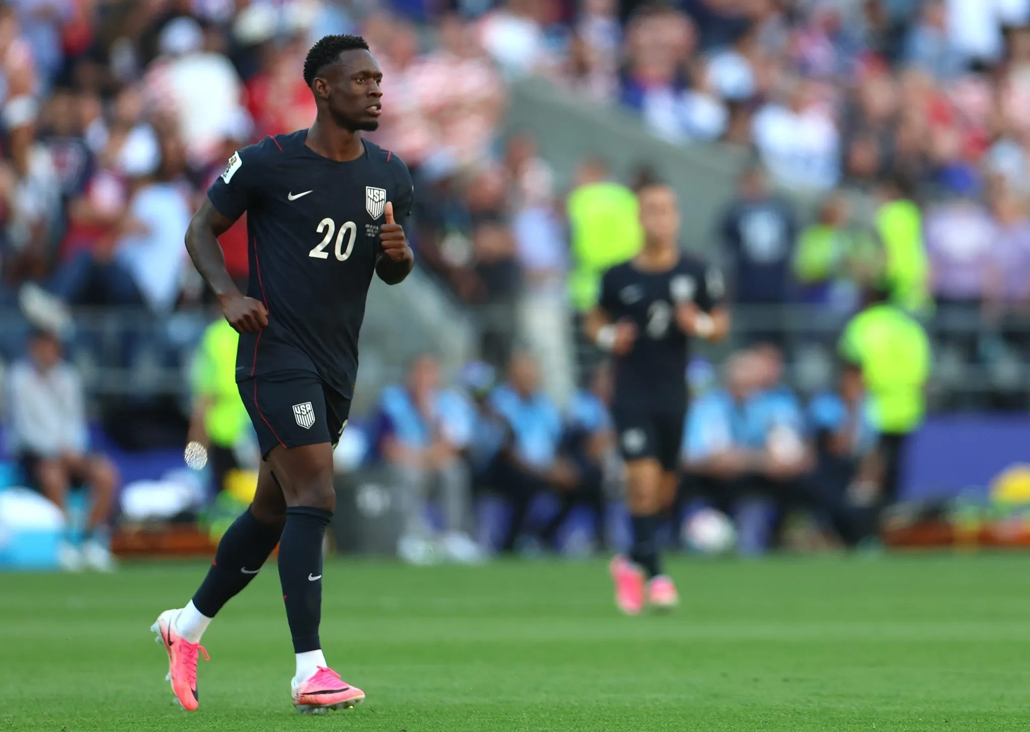 Balogun em Estados Unidos x B&eacute;lgica