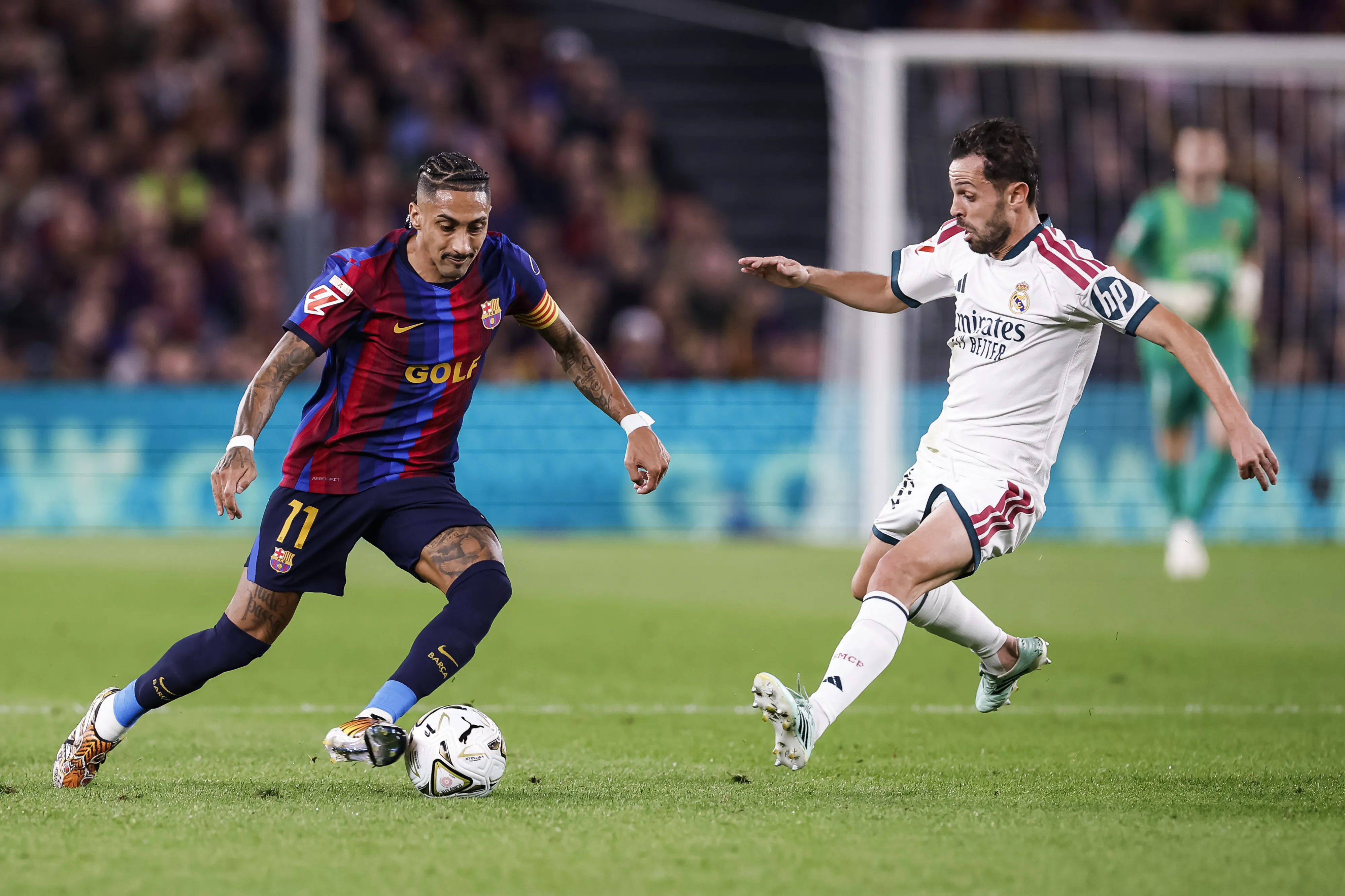 Raphinha e Bernardo Silva no El Clásico