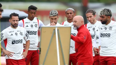 Pedro e Sampaoli &lsquo;fazem as pazes&rsquo;, e Flamengo quer time confiante contra o Gr&ecirc;mio