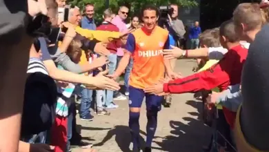 Campe&atilde;o da Copa Ouro, Guardado teve recep&ccedil;&atilde;o de her&oacute;i na volta ao PSV