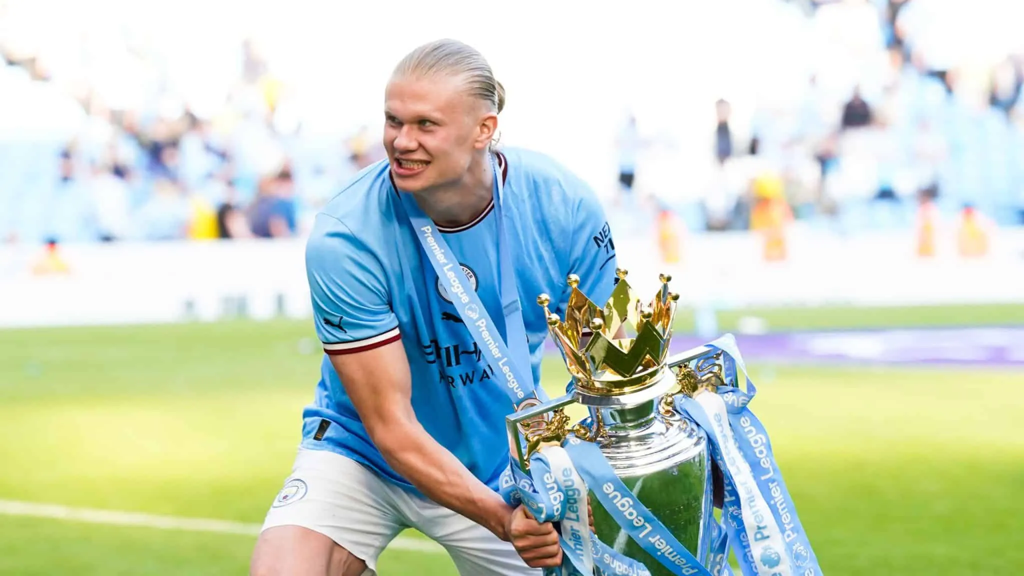 Haaland sobre a chance de Tr&iacute;plice Coroa no Manchester City: &ldquo;Farei tudo que puder para tentar fazer acontecer&rdquo;