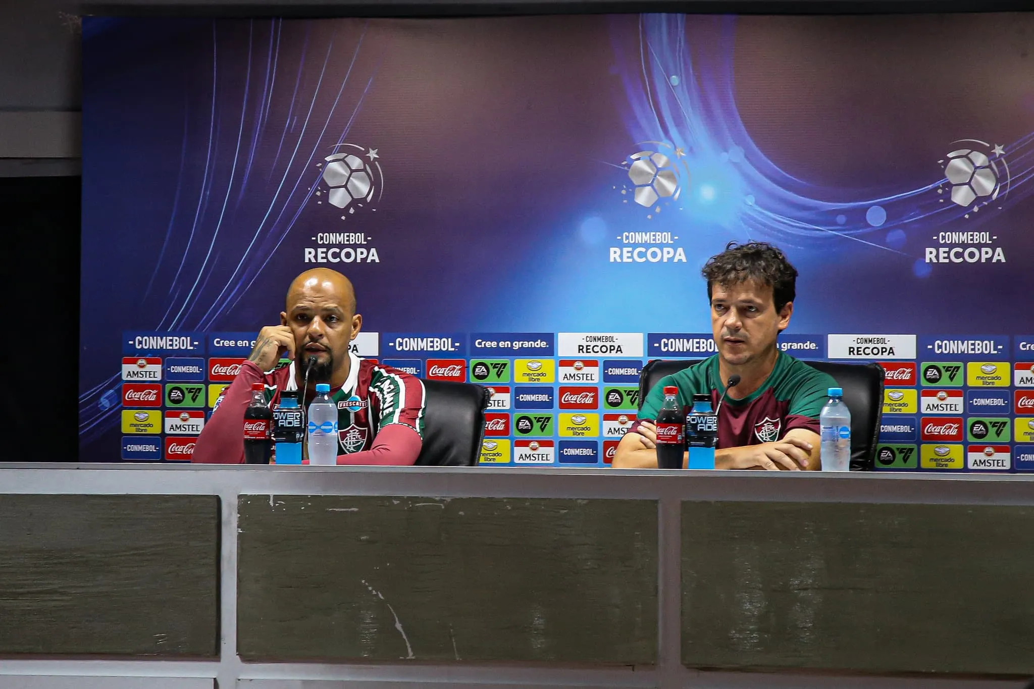 Felipe Melo se irrita com arbitragem da Recopa em coletiva: &lsquo;Vai ficar por isso mesmo?&rsquo;