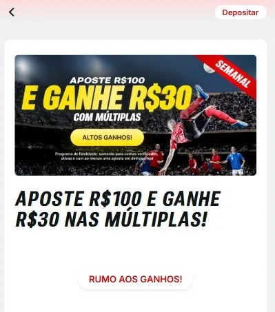 Banner da promo&ccedil;&atilde;o "Aposte e Ganhe" da Superbet Brasil
