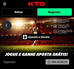 Aposta gr&aacute;tis da KTO