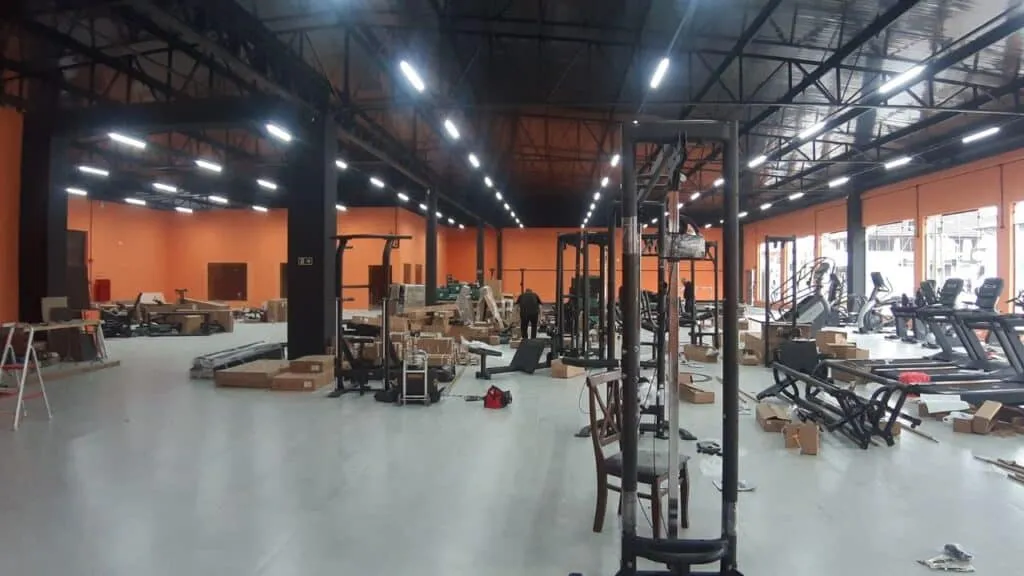 Aparelhos da futura nova academia do Igua&ccedil;u