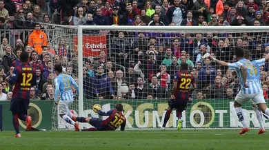 A efici&ecirc;ncia do M&aacute;laga silenciou o Camp Nou e relembrou que o Bar&ccedil;a ainda tem problemas