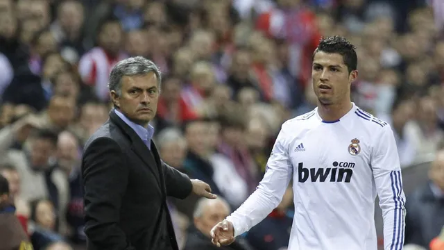'Vesti&aacute;rio do Real Madrid era um pesadelo': Mourinho rompeu at&eacute; com CR7 em 1&ordf; passagem