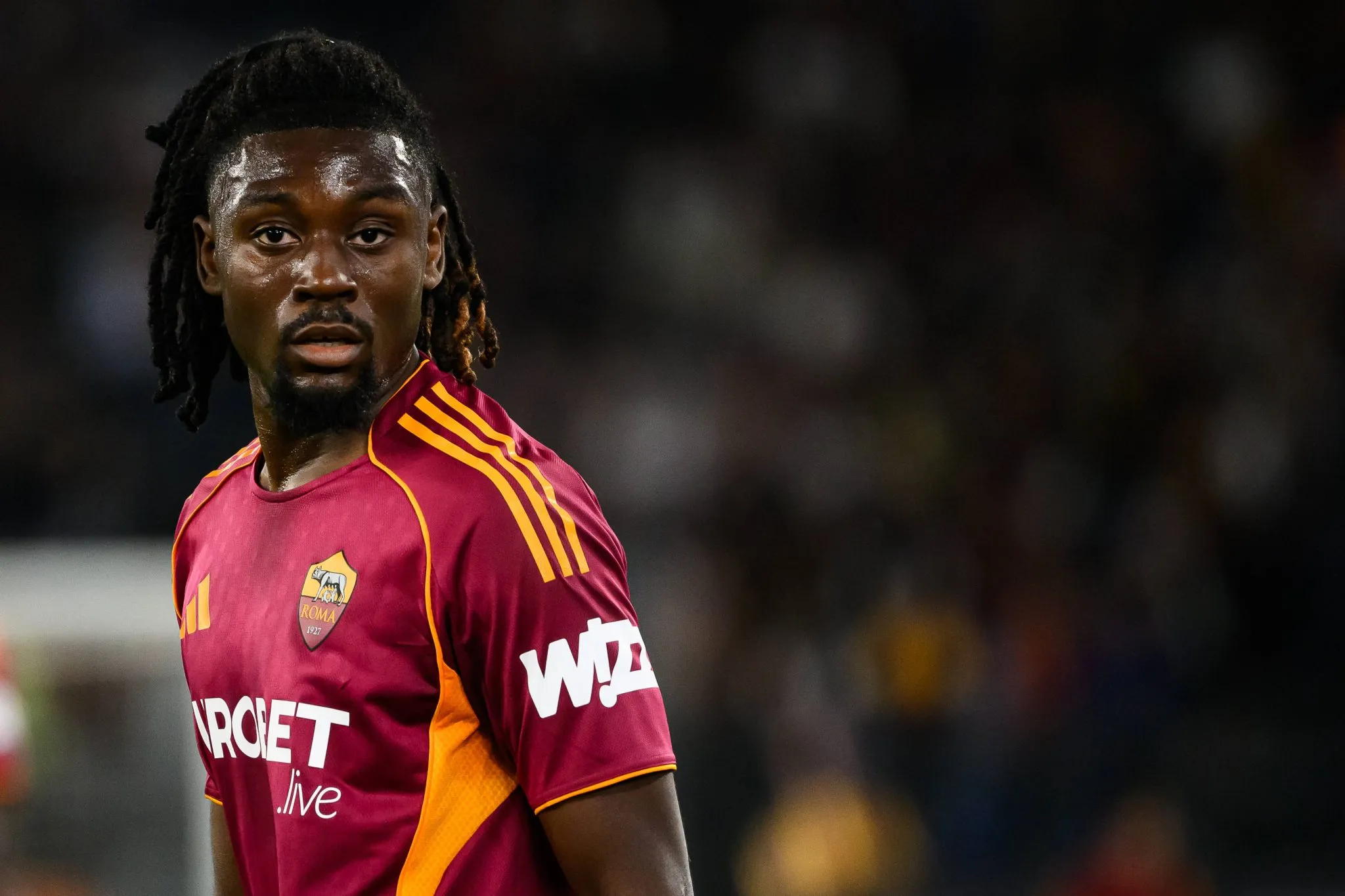 Manu Kon&eacute; em jogo da Roma