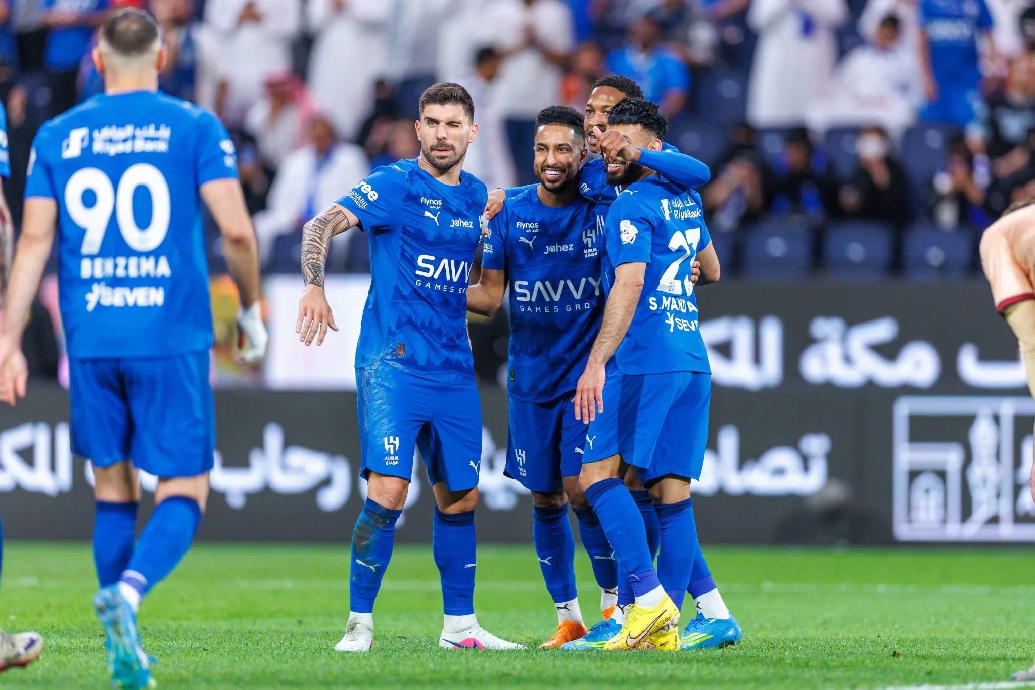 Al-Dawsari &eacute; o capit&atilde;o do Al-Hilal recheado de estrelas mundiais. Foto: IMAGO/Abdullah Ahmed