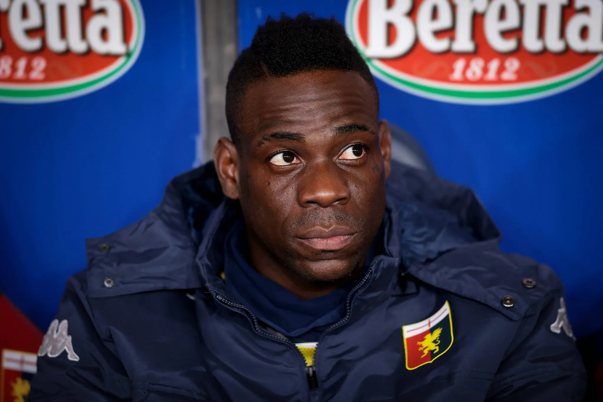 Mario Balotelli pelo Genoa em novembro de 2024 (Foto: Imago)