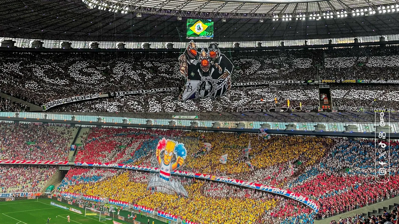 &lsquo;A festa mais bonita&rsquo;: futebol cearense pega contram&atilde;o e luta por torcida dividida