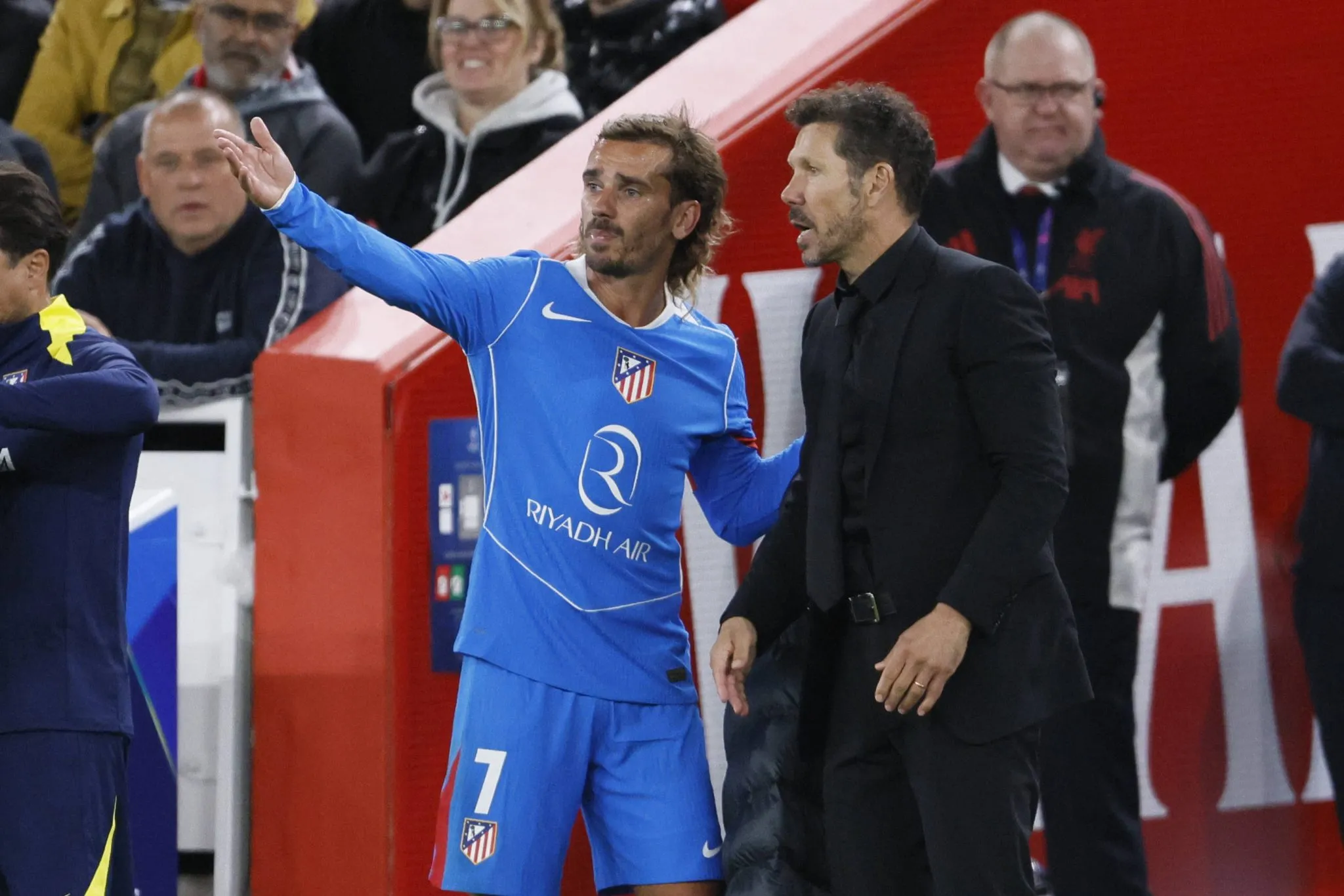 Antoine Griezmann e Diego Simeone pelo Atl&eacute;tico de Madrid (Foto: Imago)