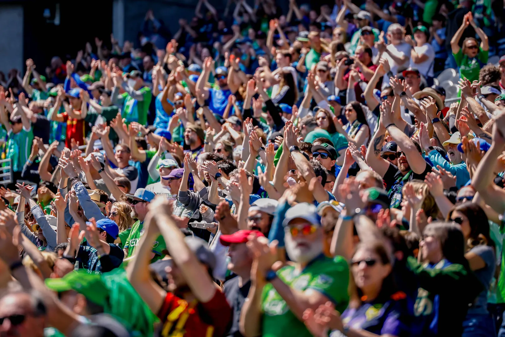 Torcedores do Seattle Sounders em jogo da MLS