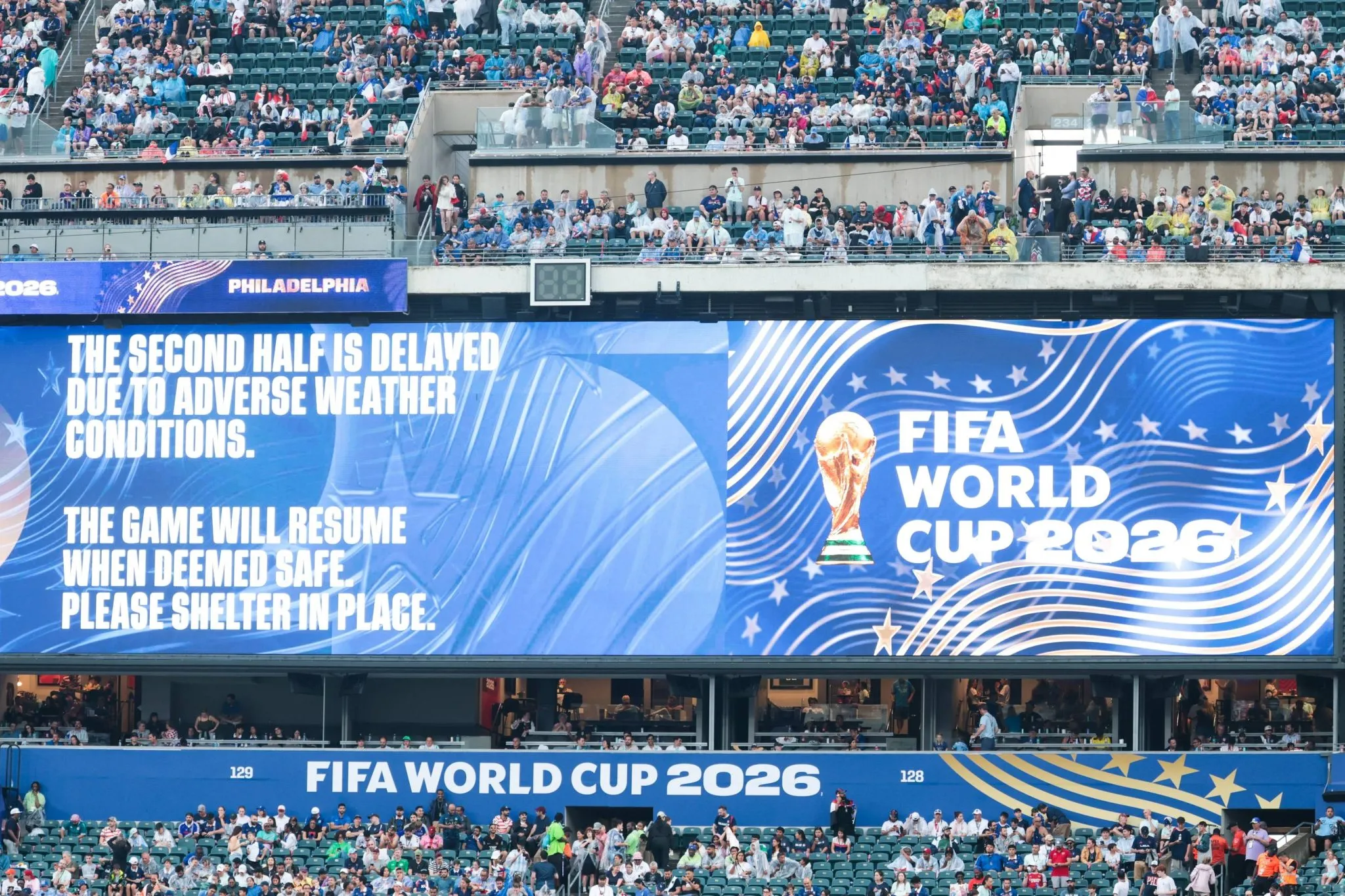 Alerta de tempestade emitido na Copa do Mundo (Foto: IMAGO / Brazil Photo Press)