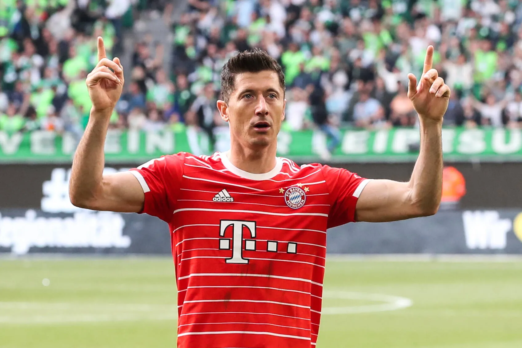 Robert Lewandowski pelo Bayern de Munique em 2022 (Foto: Imago)