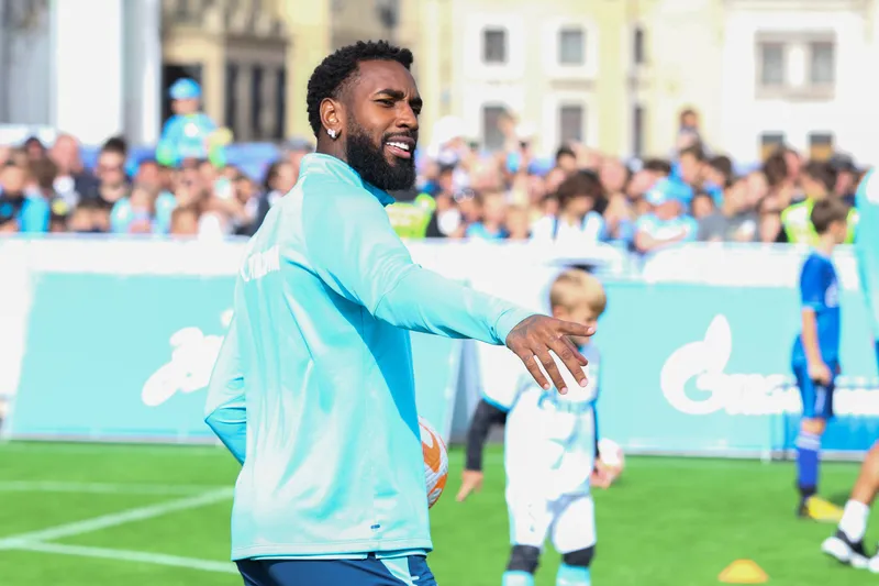 Gerson durante treino do Zenit 