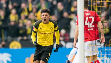 Sancho completa duplo-duplo na temporada com dois gols contra o Mainz