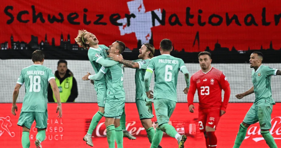 Belarus ia provocando uma zebra&ccedil;a, mas a Su&iacute;&ccedil;a ainda buscou um empate agonizante