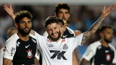 Santos vence o Corinthians de maneira incontest&aacute;vel em noite de simbiose com a torcida
