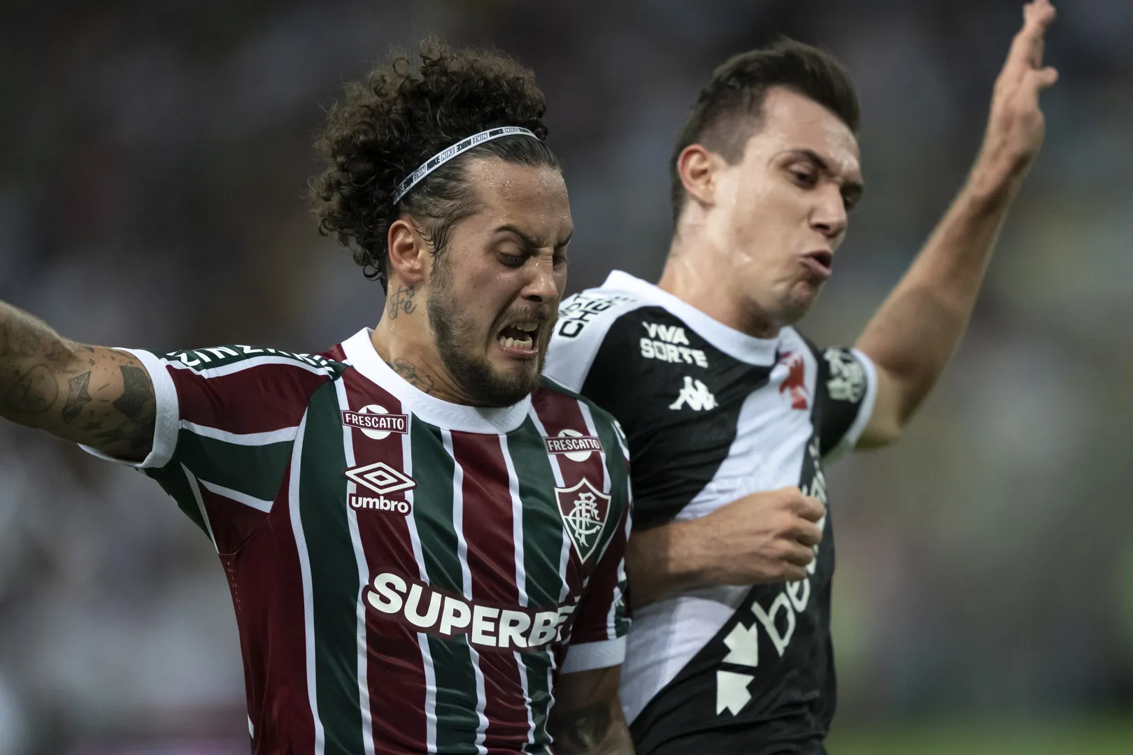 Guga marcou o gol da vit&oacute;ria do Fluminense sobre o Vasco (Foto: Icon Sport)