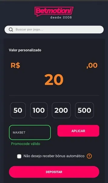 Promocode Betmotion: alternativas para apostar em 2026
