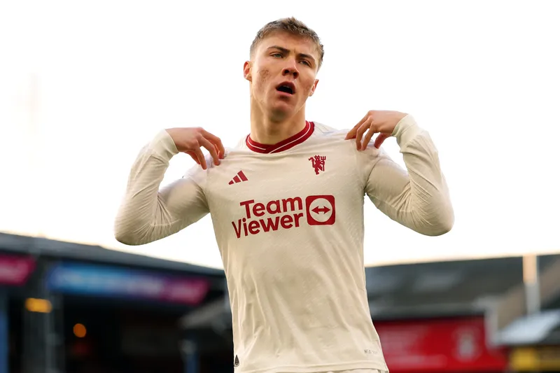 Rasmus Hojlund, do Manchester United Foto: (Icon Sport)