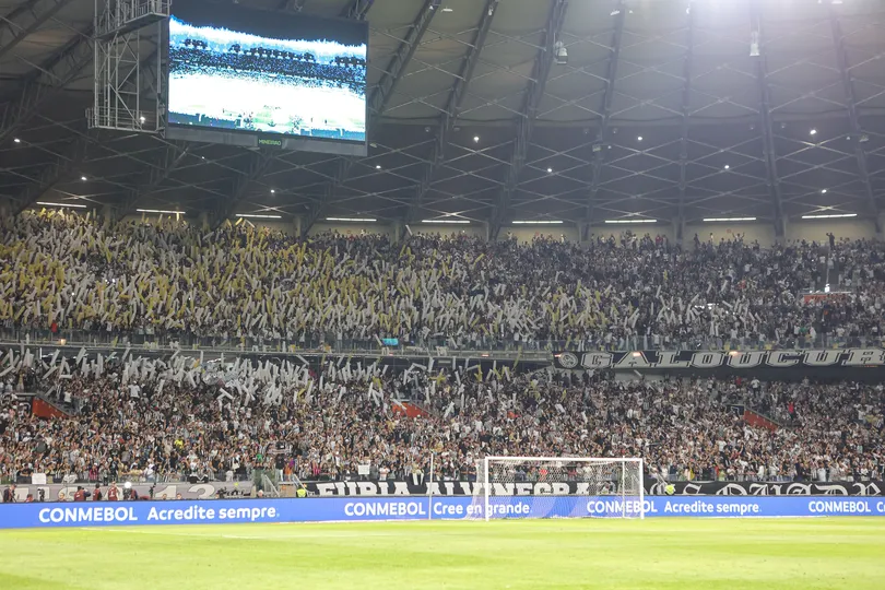 Torcida do Atl&eacute;tico no Mineir&atilde;o